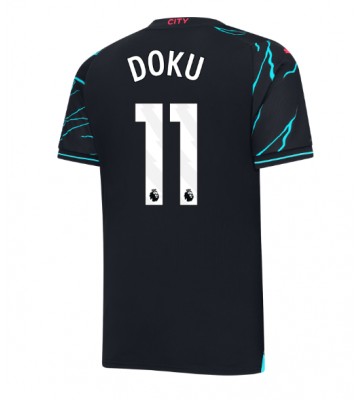 Manchester City Jeremy Doku #11 Tredje Tröja 2023-24 Kortärmad